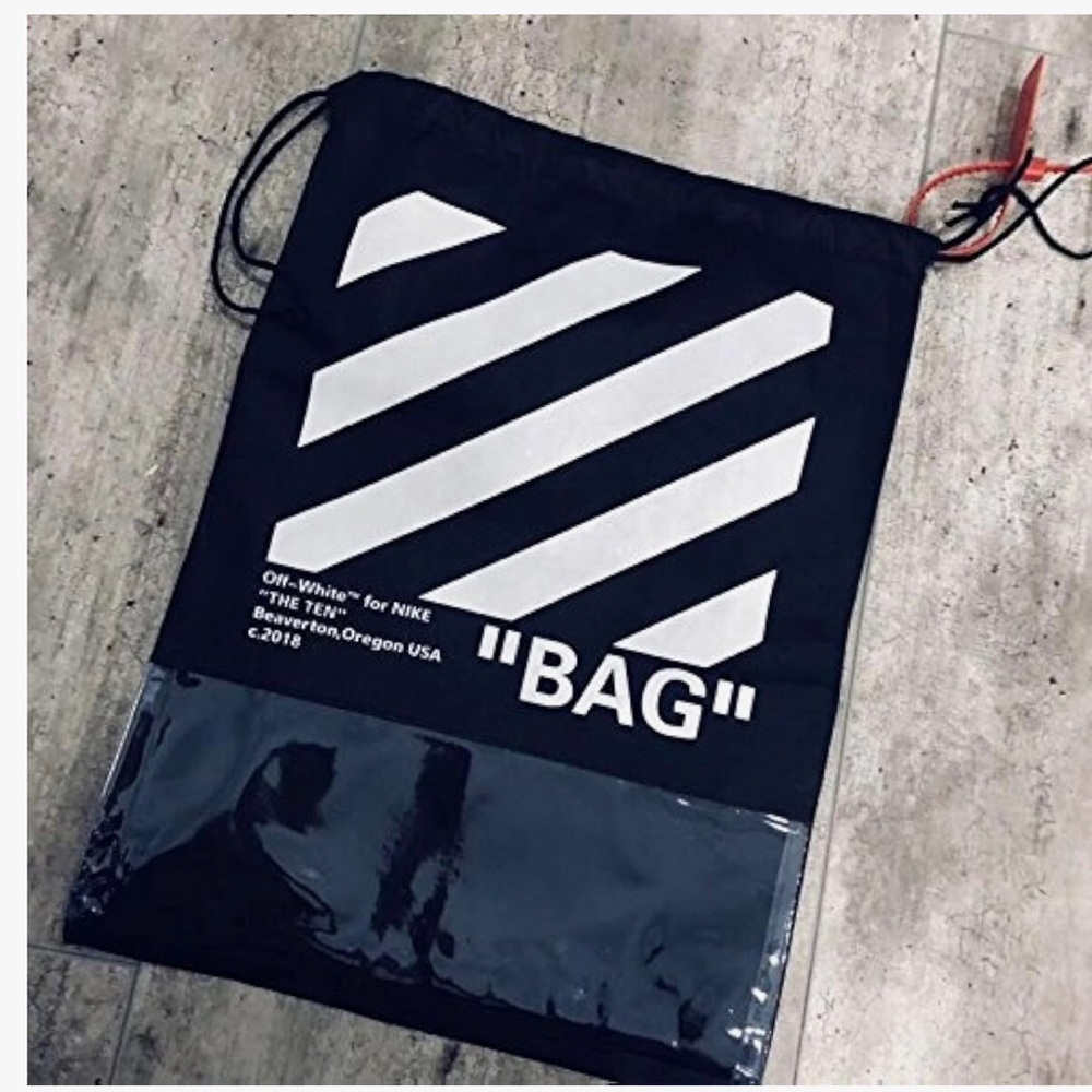 Not official off white sneakers bags